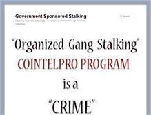 Tablet Screenshot of govsponsoredstalking.info